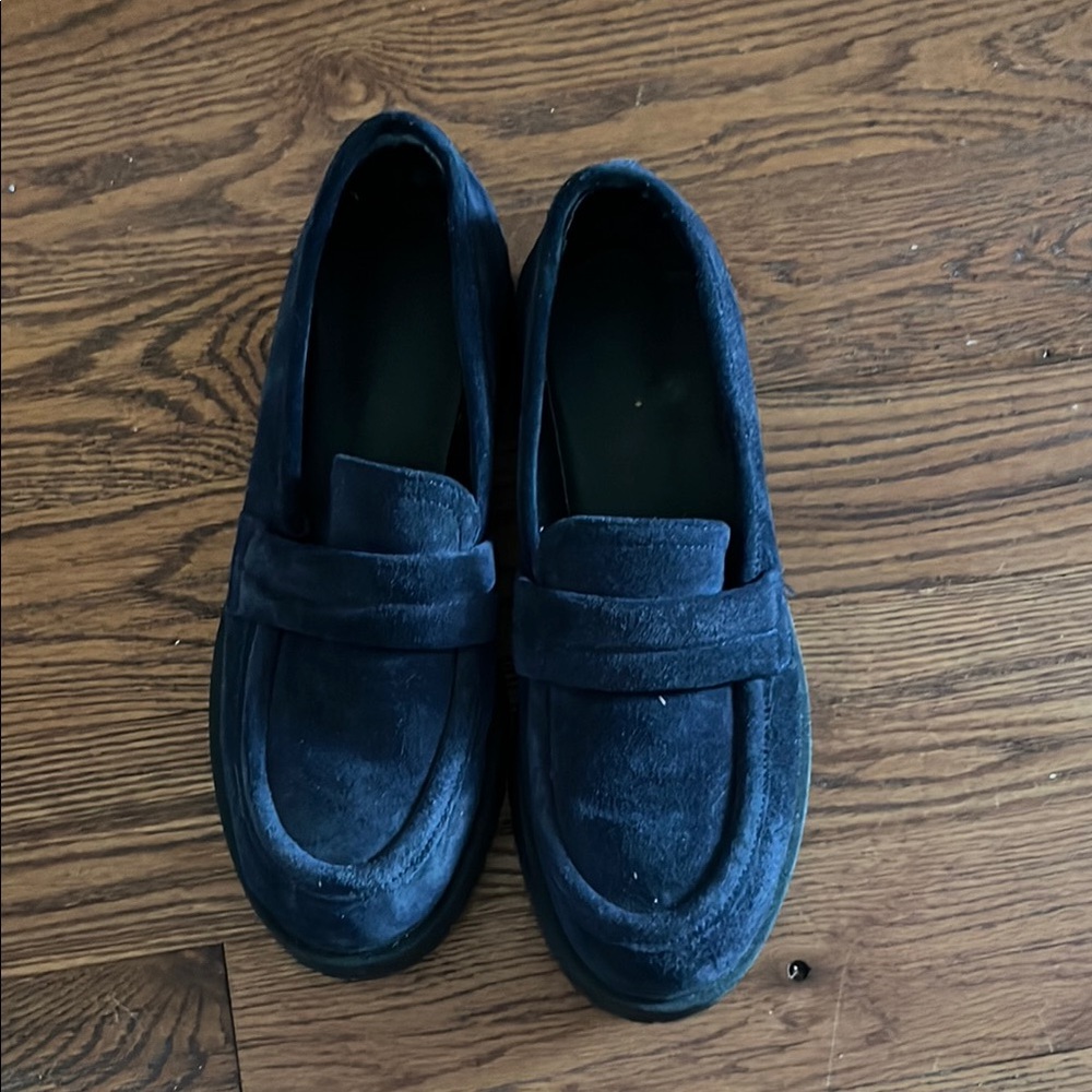 Ateliers suede blue women’s loafer Blue Loafers